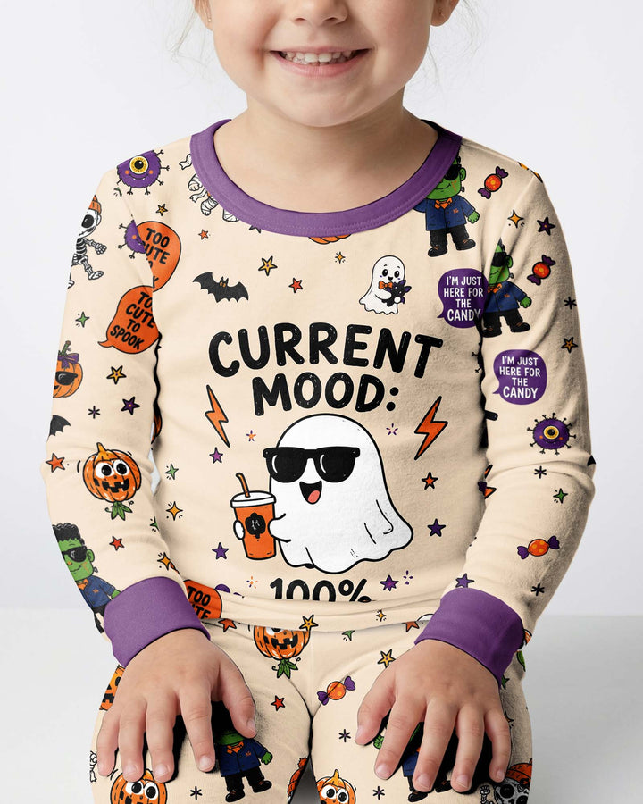 Halloween Friends Bamboo Two Piece Long Sleeve Pajama Set
