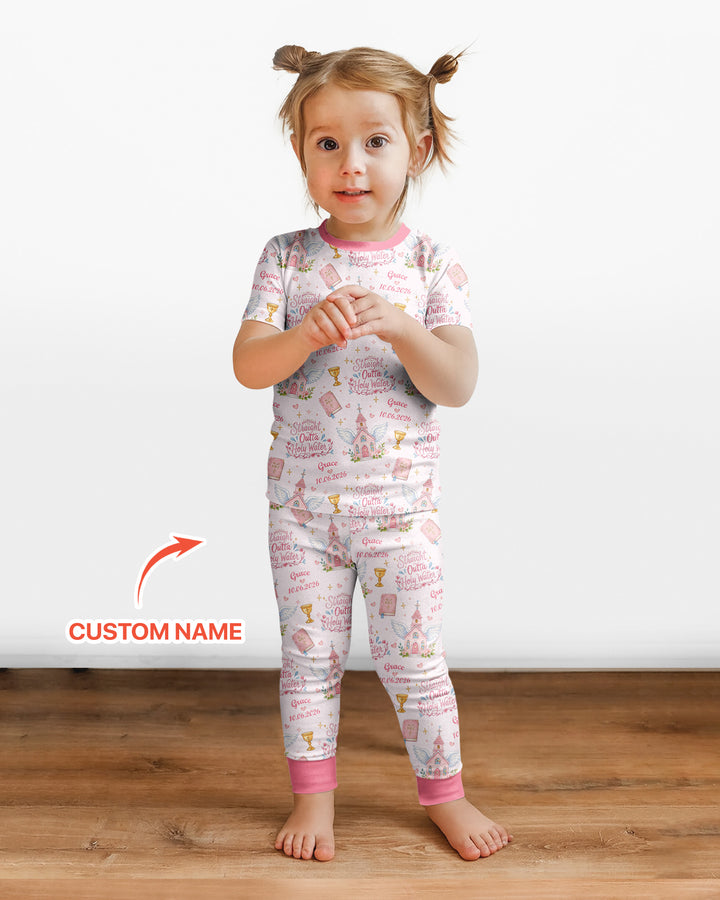 Zweiteiliges, kurzärmliges Pyjama-Set mit Marienkäfern
