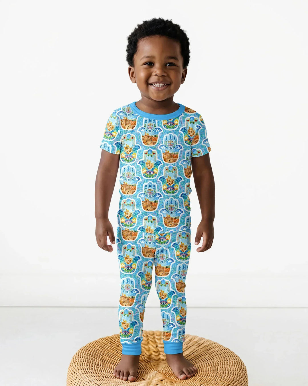 Zweiteiliges, kurzärmliges Pyjama-Set mit Marienkäfern