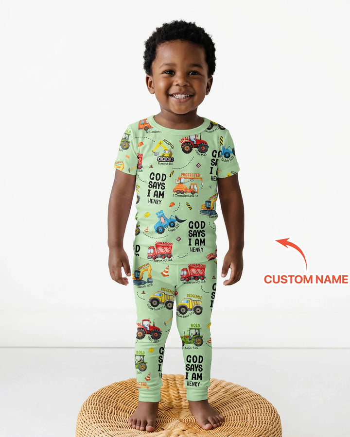 Zweiteiliges, kurzärmliges Pyjama-Set mit Marienkäfern