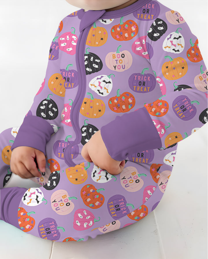 Boo Pumpkin Season Bamboo Convertible Zippy