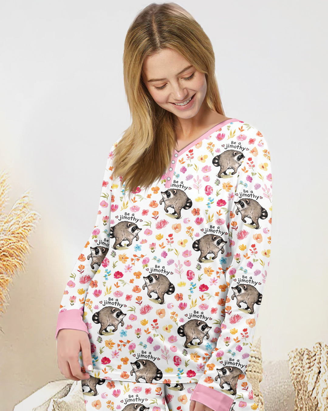 Be A Jimothy Family Matching Bamboo Women Pajama Set