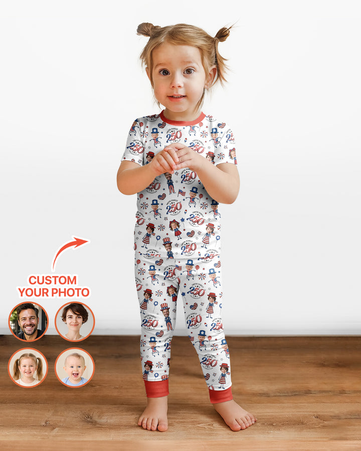 Zweiteiliges, kurzärmliges Pyjama-Set mit Marienkäfern