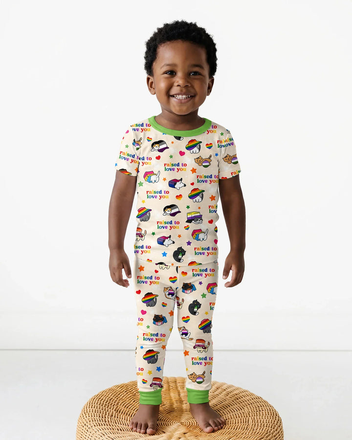 Zweiteiliges, kurzärmliges Pyjama-Set mit Marienkäfern