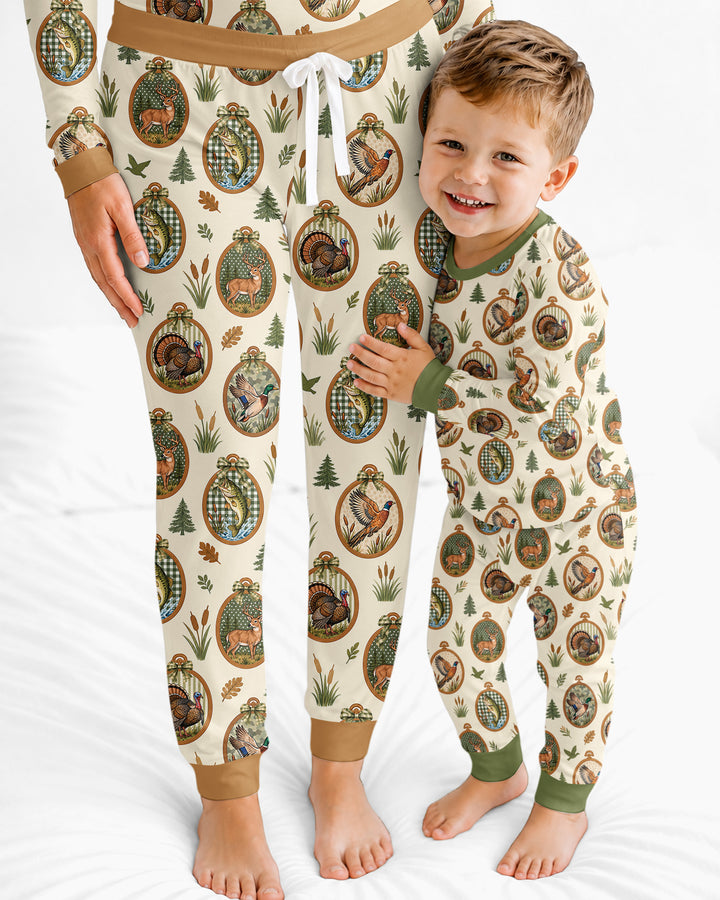 Hunting Season Family Matching Bamboo Women Pajama Set