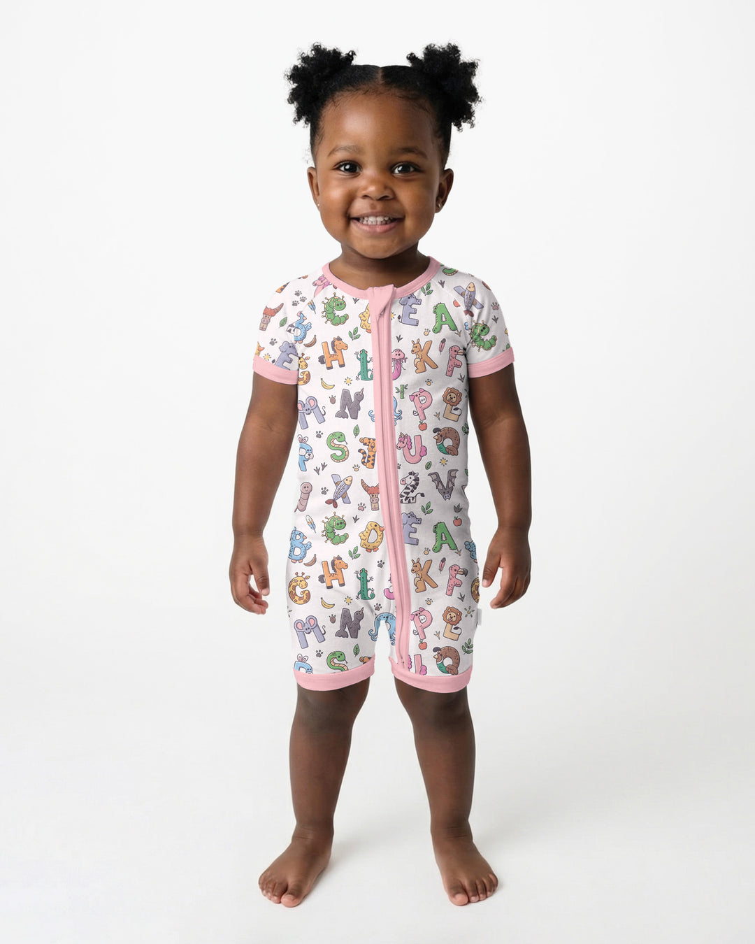 Animals Alphabet Bamboo Shorty Zippy