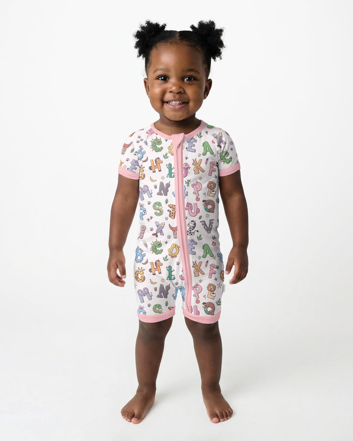 Animals Alphabet Bamboo Shorty Zippy