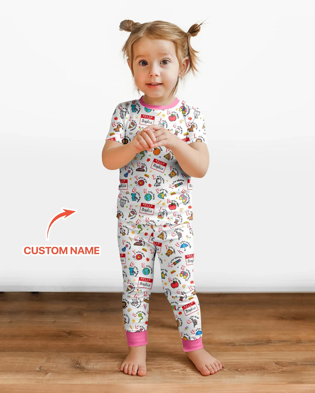 Zweiteiliges, kurzärmliges Pyjama-Set mit Marienkäfern