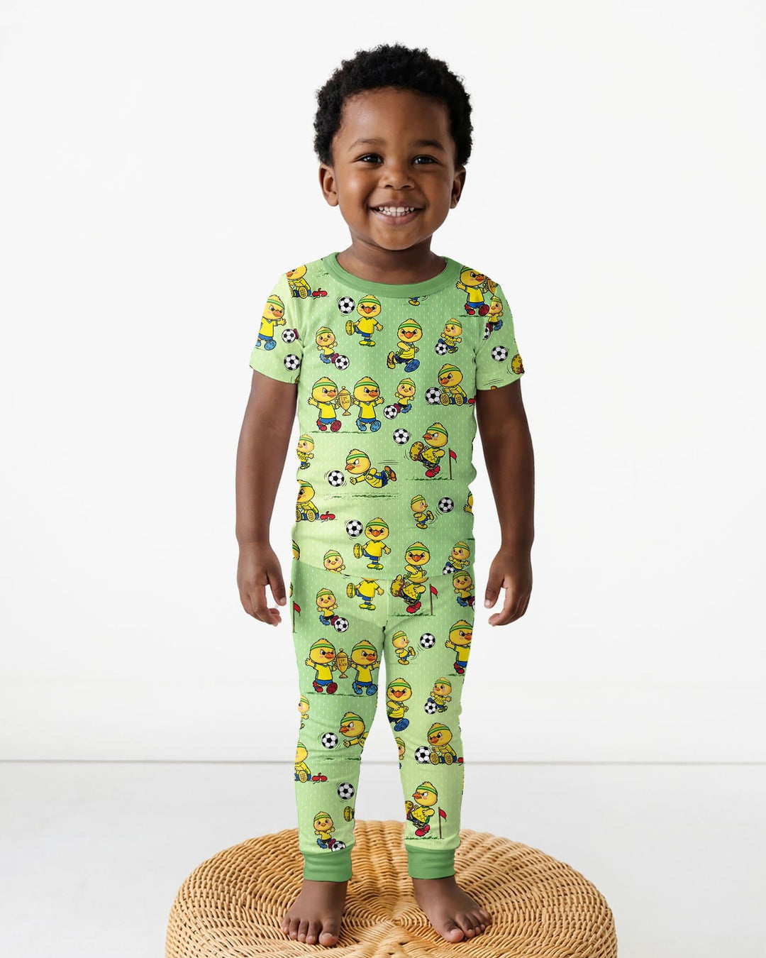 Zweiteiliges, kurzärmliges Pyjama-Set mit Marienkäfern