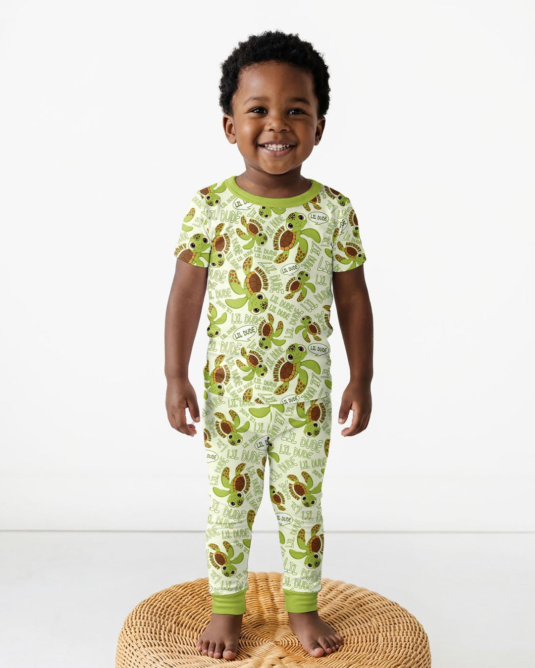 Zweiteiliges, kurzärmliges Pyjama-Set mit Marienkäfern