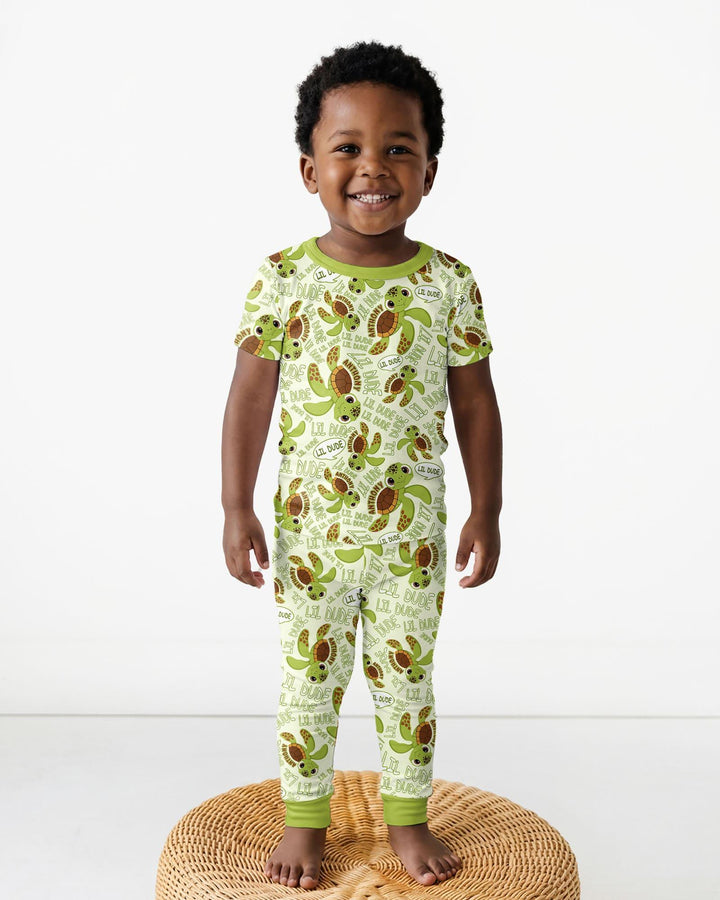 Zweiteiliges, kurzärmliges Pyjama-Set mit Marienkäfern