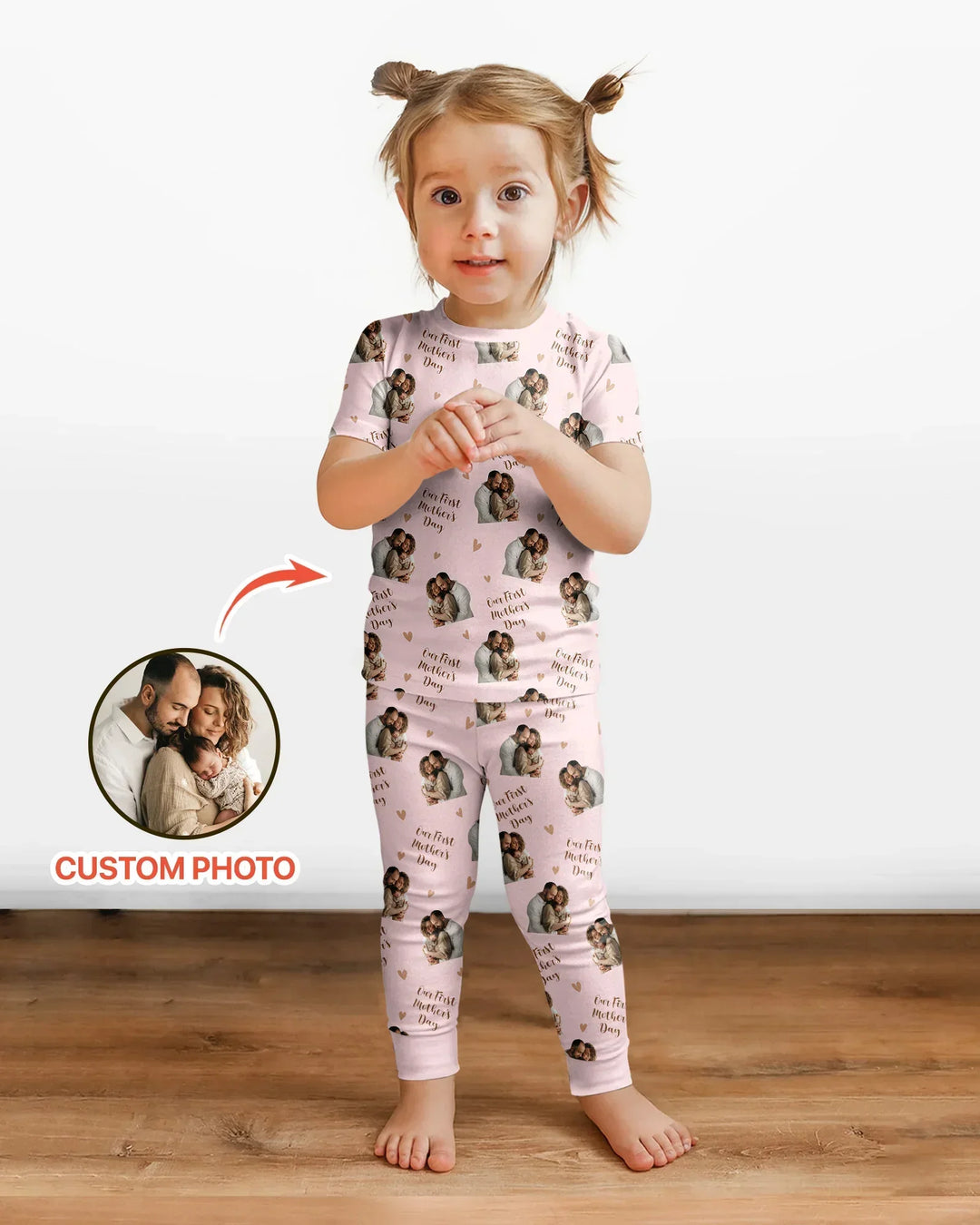 Zweiteiliges, kurzärmliges Pyjama-Set mit Marienkäfern