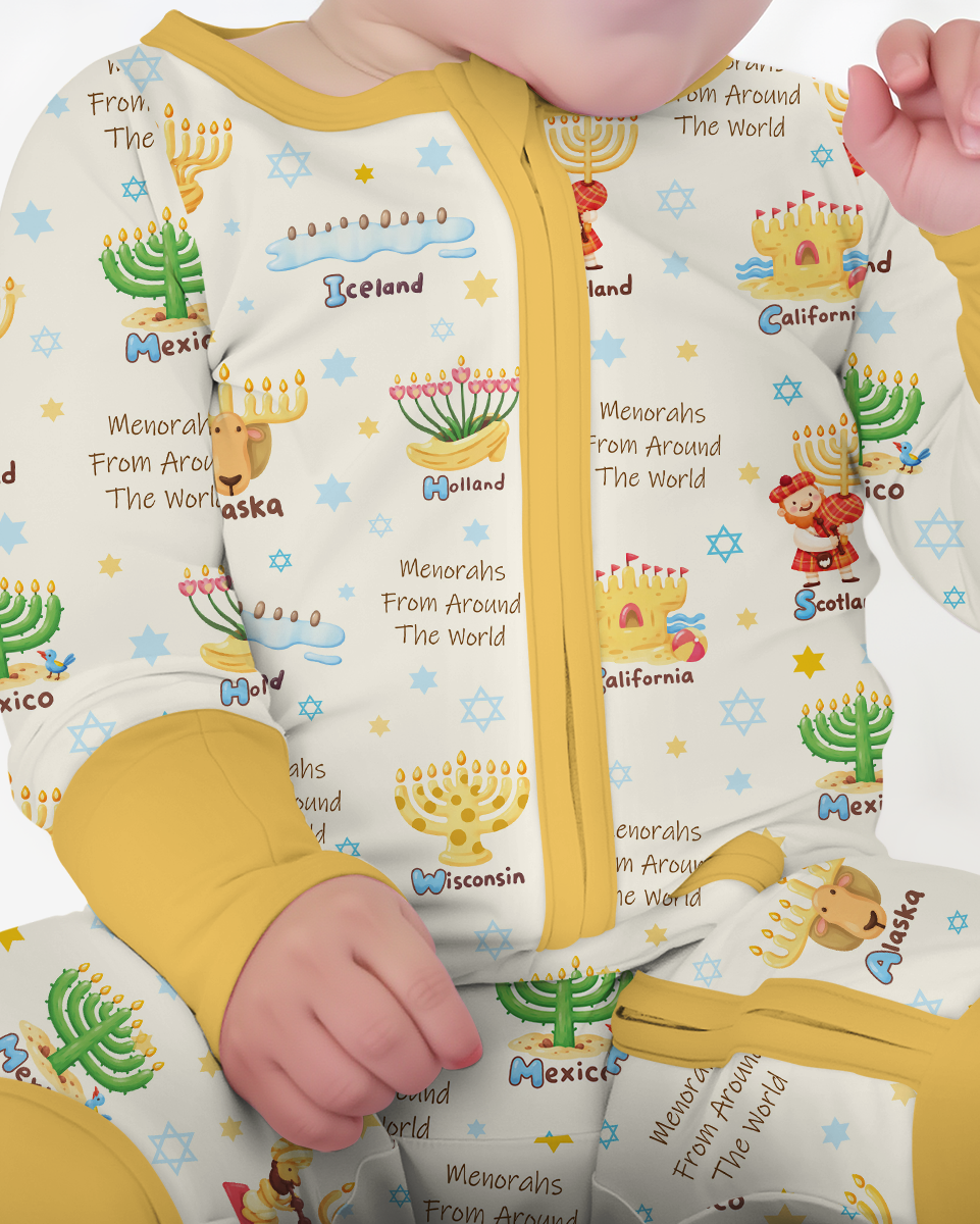 Menorahs From Around The World Bamboo Convertible Zippy