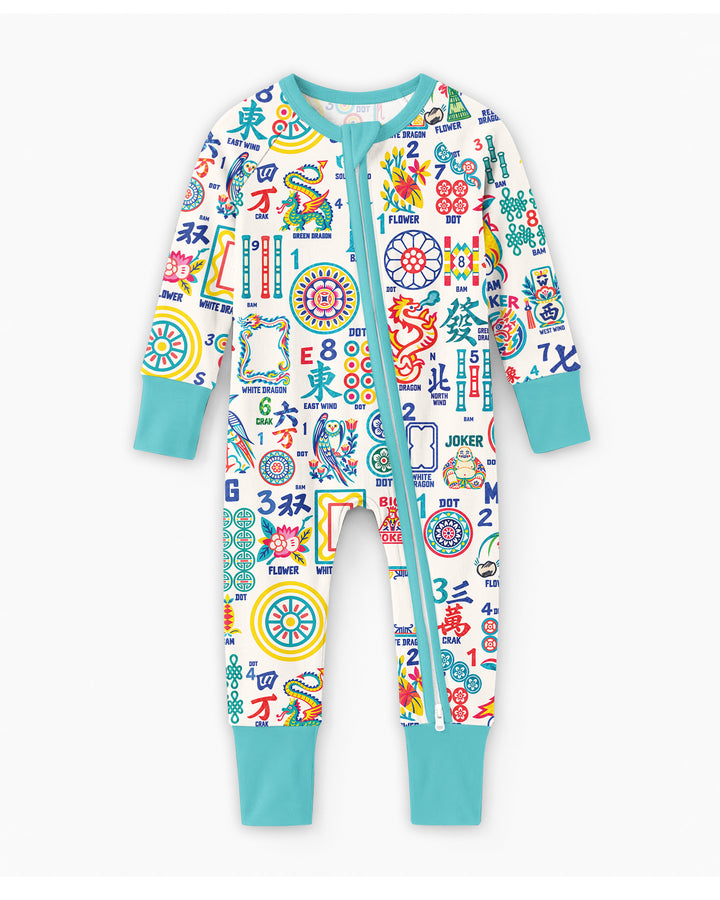 Mahjong Time Family Matching Bamboo Convertible Zippy