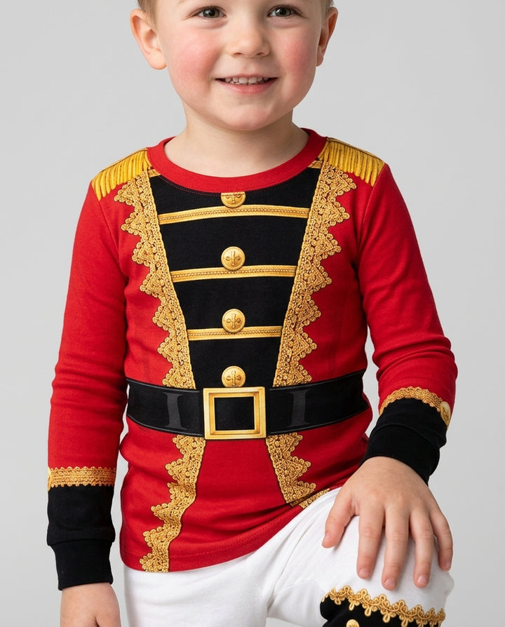 Nutcracker Soldier Bamboo Two Piece Long Sleeve Pajama Set