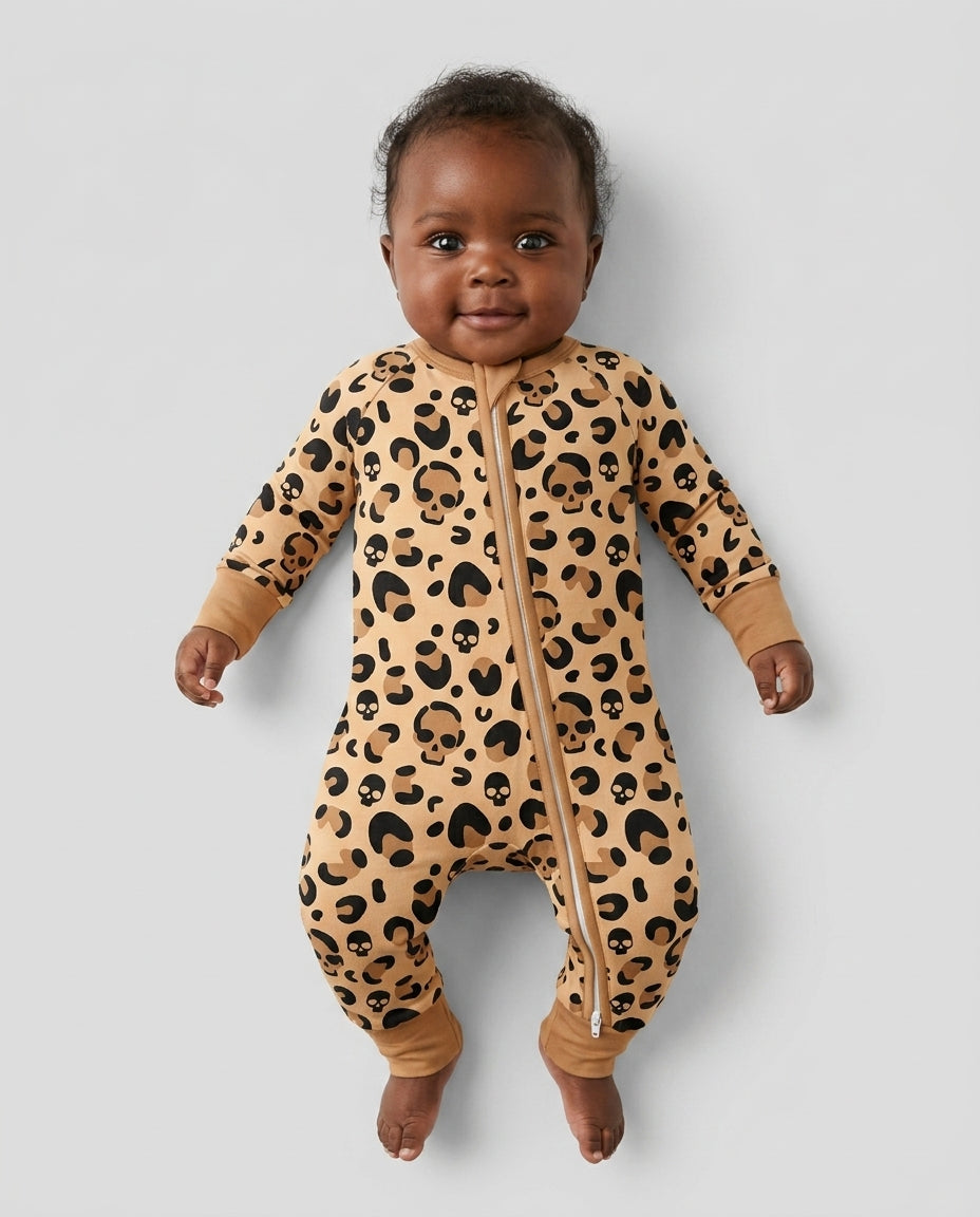 Leopard Skull Bamboo Convertible Zippy
