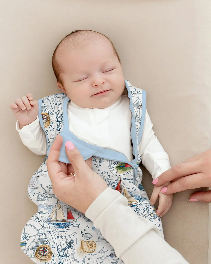 Seaside Adventure Map Bamboo Sleep Bag