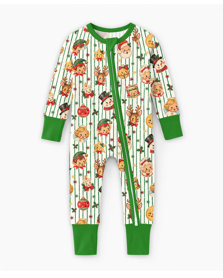 Vintage Christmas Bamboo Convertible Zippy