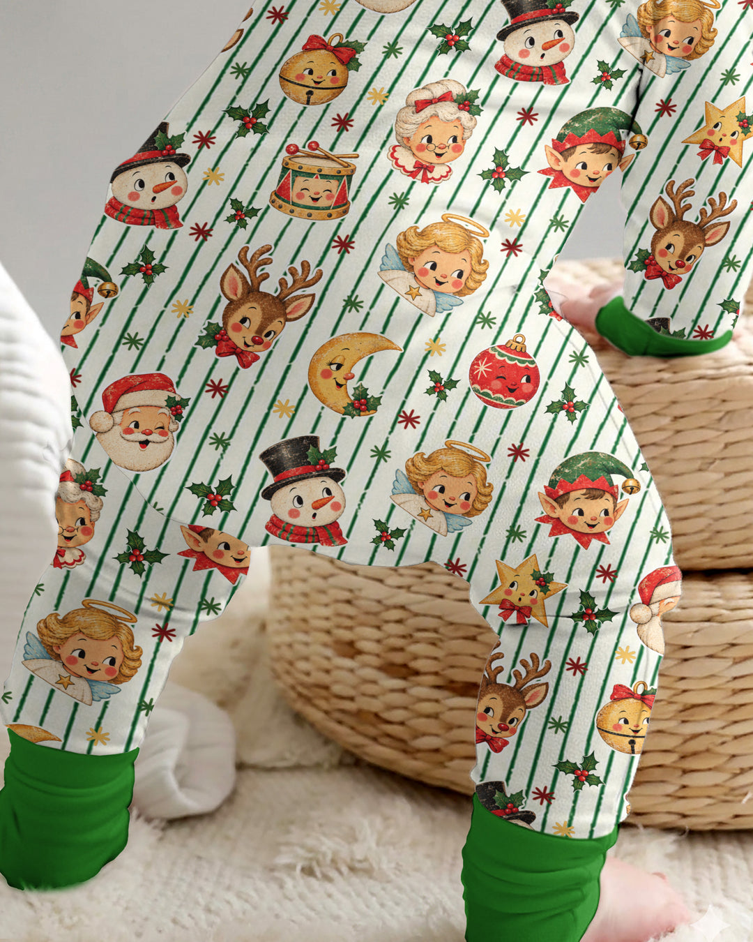 Vintage Christmas Bamboo Convertible Zippy