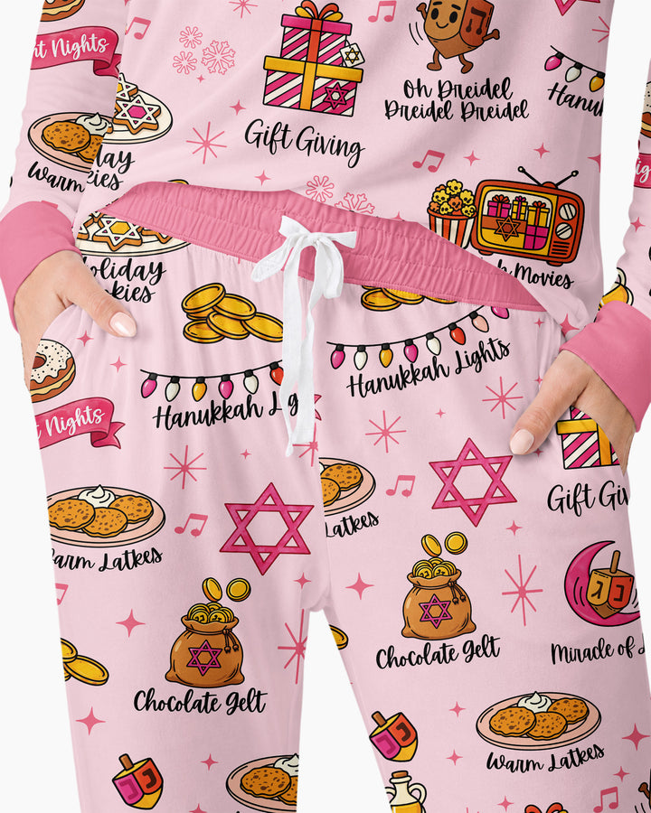 Hanukkah Night Bamboo Women Pajama Set