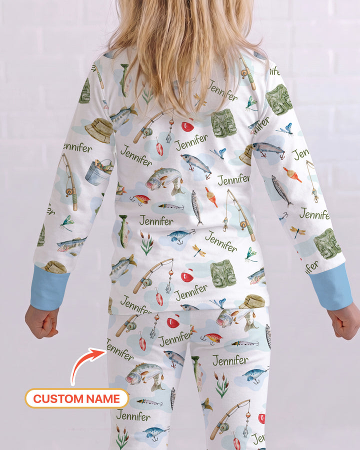 Is It Too Soon To Ask For A Fishing Pole Bamboo Two Piece Long Sleeve Pajama Set