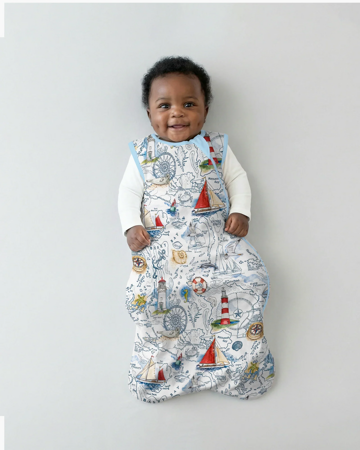 Seaside Adventure Map Bamboo Sleep Bag