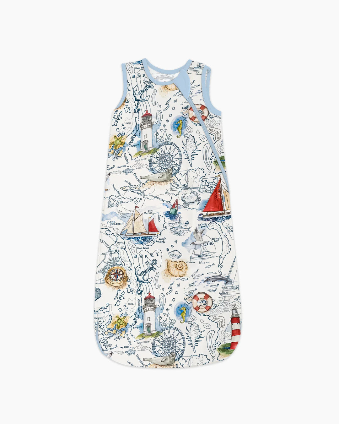 Seaside Adventure Map Bamboo Sleep Bag