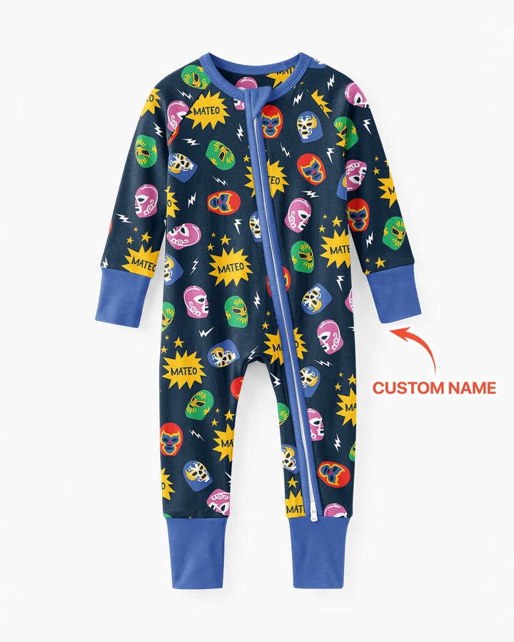 Lucha Libre Custom Name Bamboo Convertible Zippy