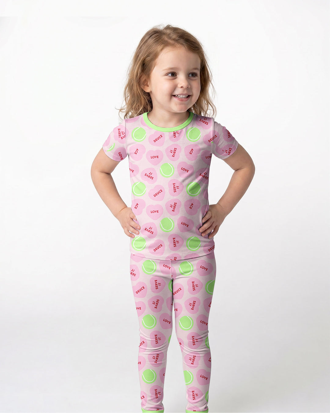 Zweiteiliges, kurzärmliges Pyjama-Set mit Marienkäfern