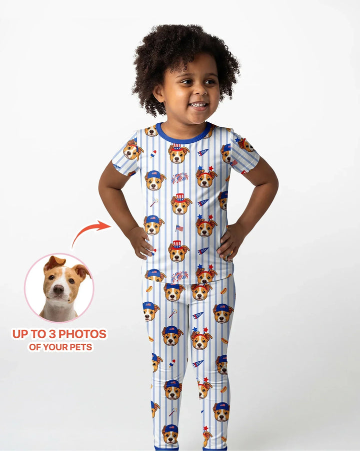 Zweiteiliges, kurzärmliges Pyjama-Set mit Marienkäfern