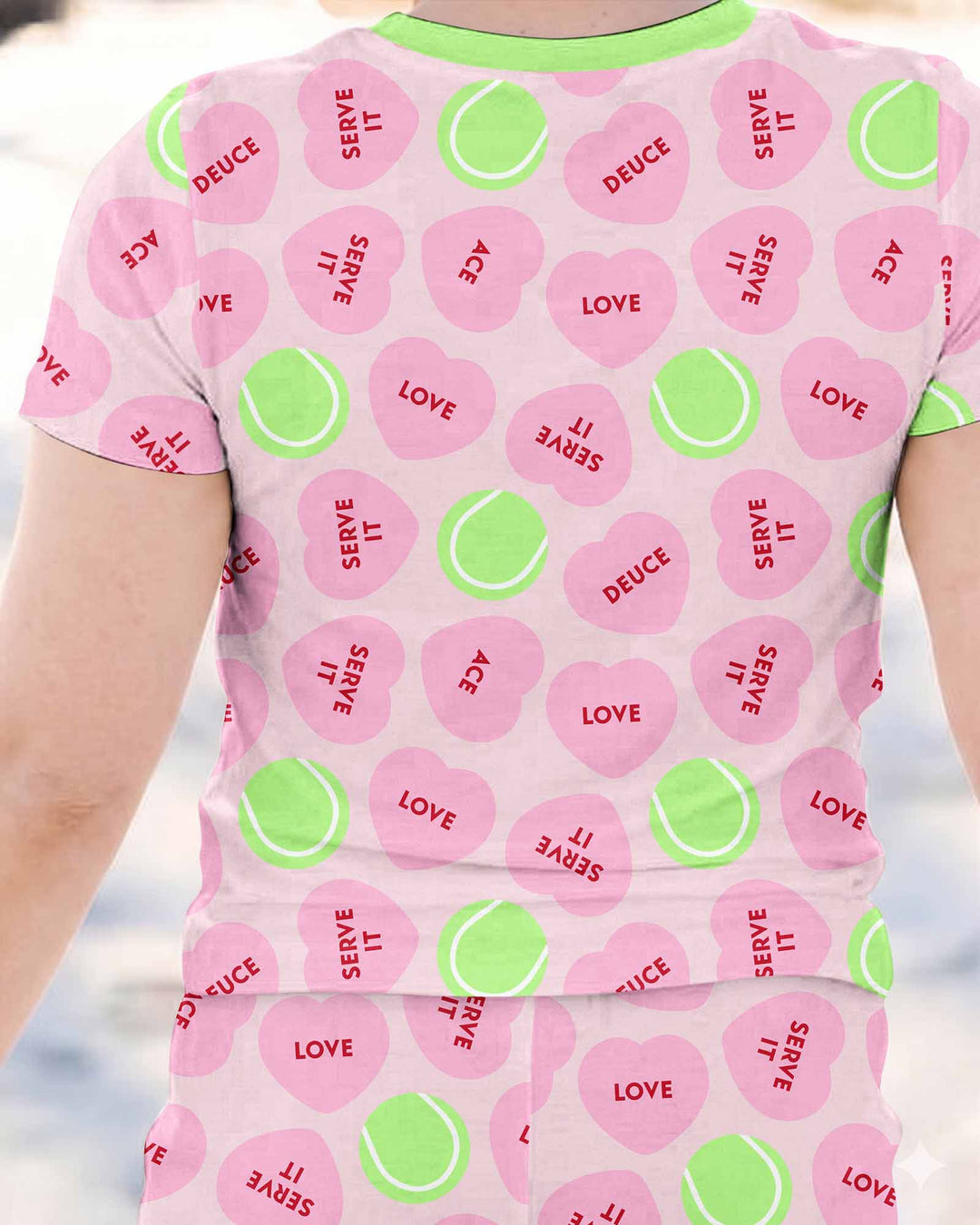 Zweiteiliges, kurzärmliges Pyjama-Set mit Marienkäfern