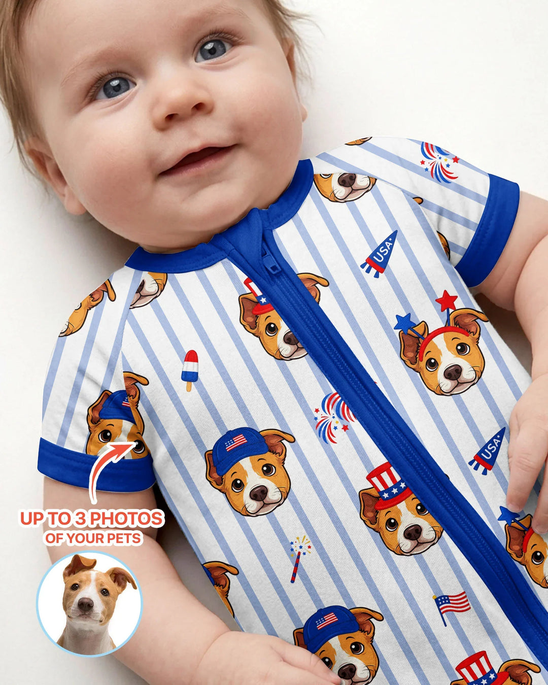 Gerippte Babykleidung mit individuellem Foto - Weich &amp; Skizzenhaft