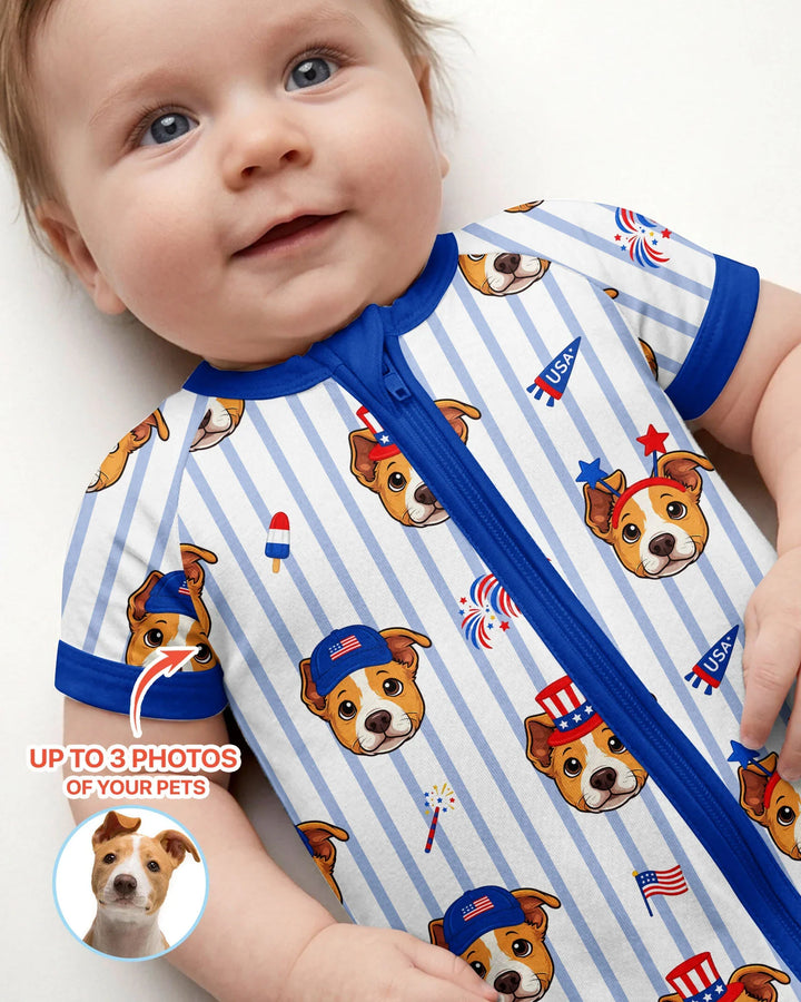 Gerippte Babykleidung mit individuellem Foto - Weich &amp; Skizzenhaft