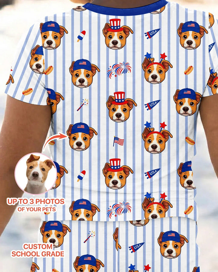 Zweiteiliges, kurzärmliges Pyjama-Set mit Marienkäfern