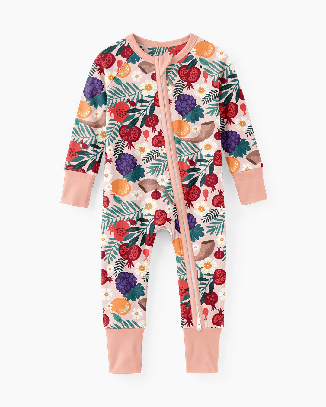 Pomegranate Blessings Night Family Matching Bamboo Convertible Zippy