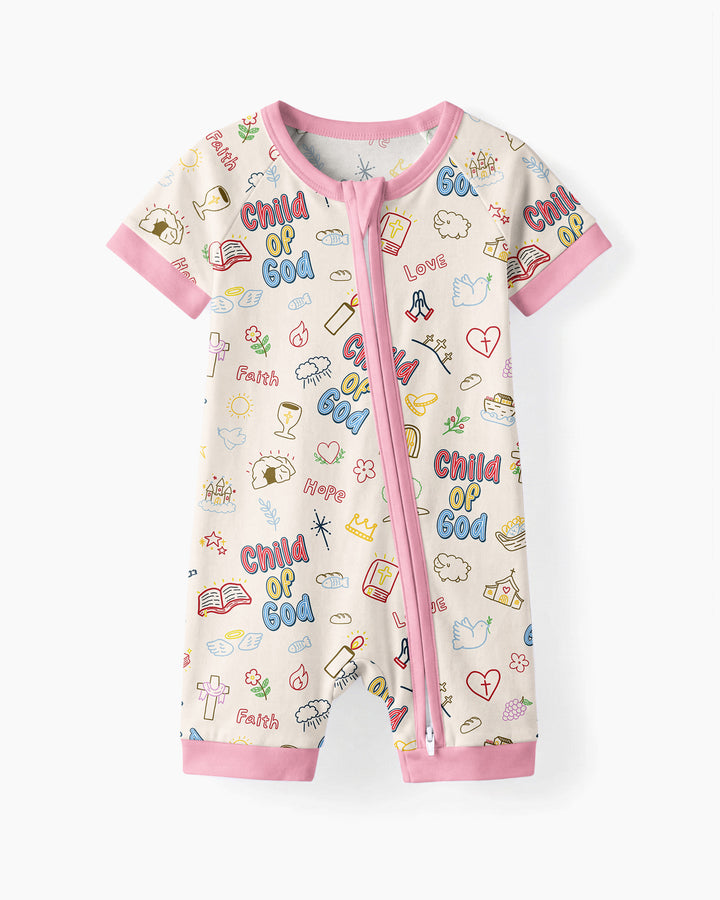 A Child Of God Family Matching Bamboo Shorty Zippy