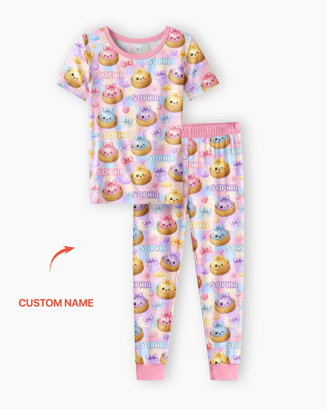 Zweiteiliges, kurzärmliges Pyjama-Set mit Marienkäfern