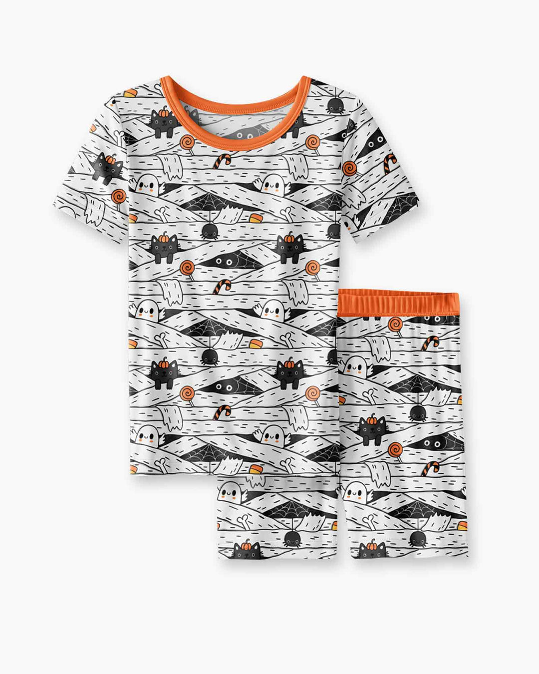 Schlafanzug-Set zweiteilig, kurze Ärmel, kurze Hose, Bambus