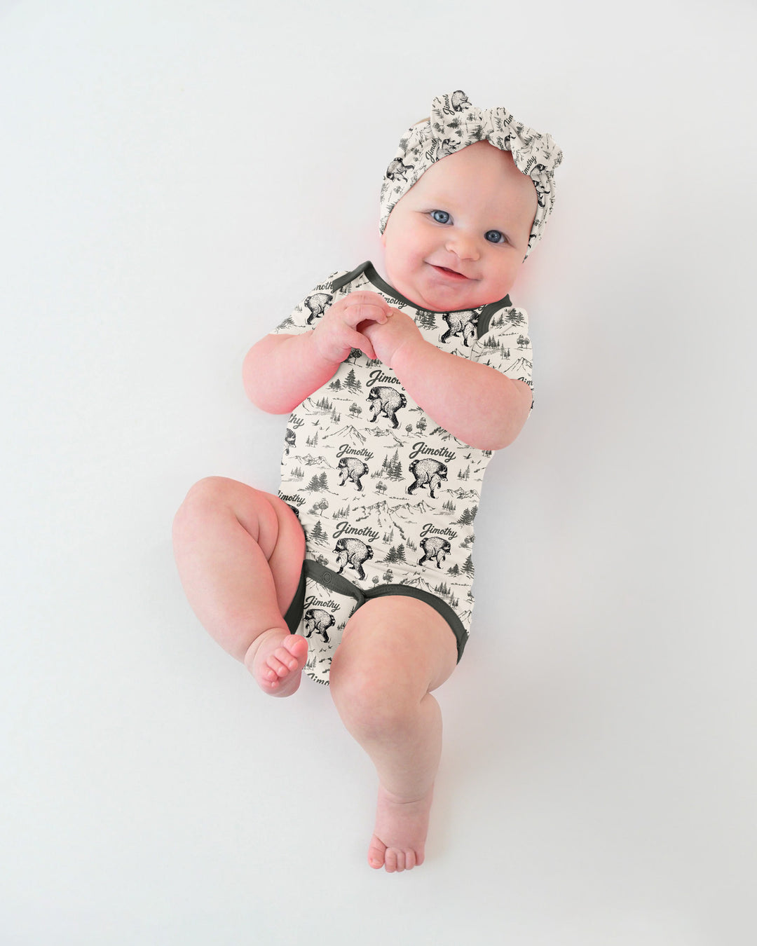 Gerippte Babykleidung mit individuellem Foto - Weich &amp; Skizzenhaft