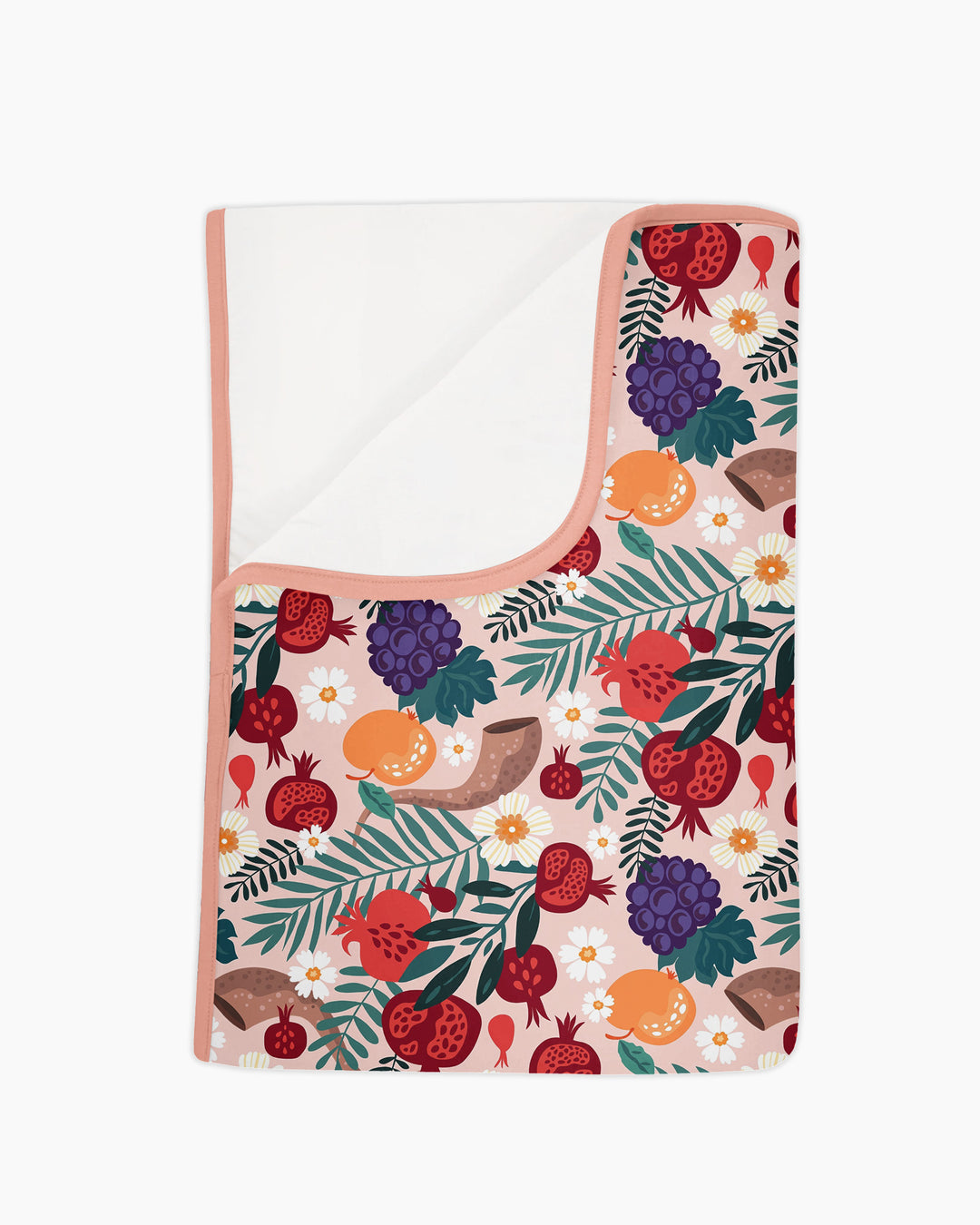 Pomegranate Blessings Night Family Matching Bamboo Blanket
