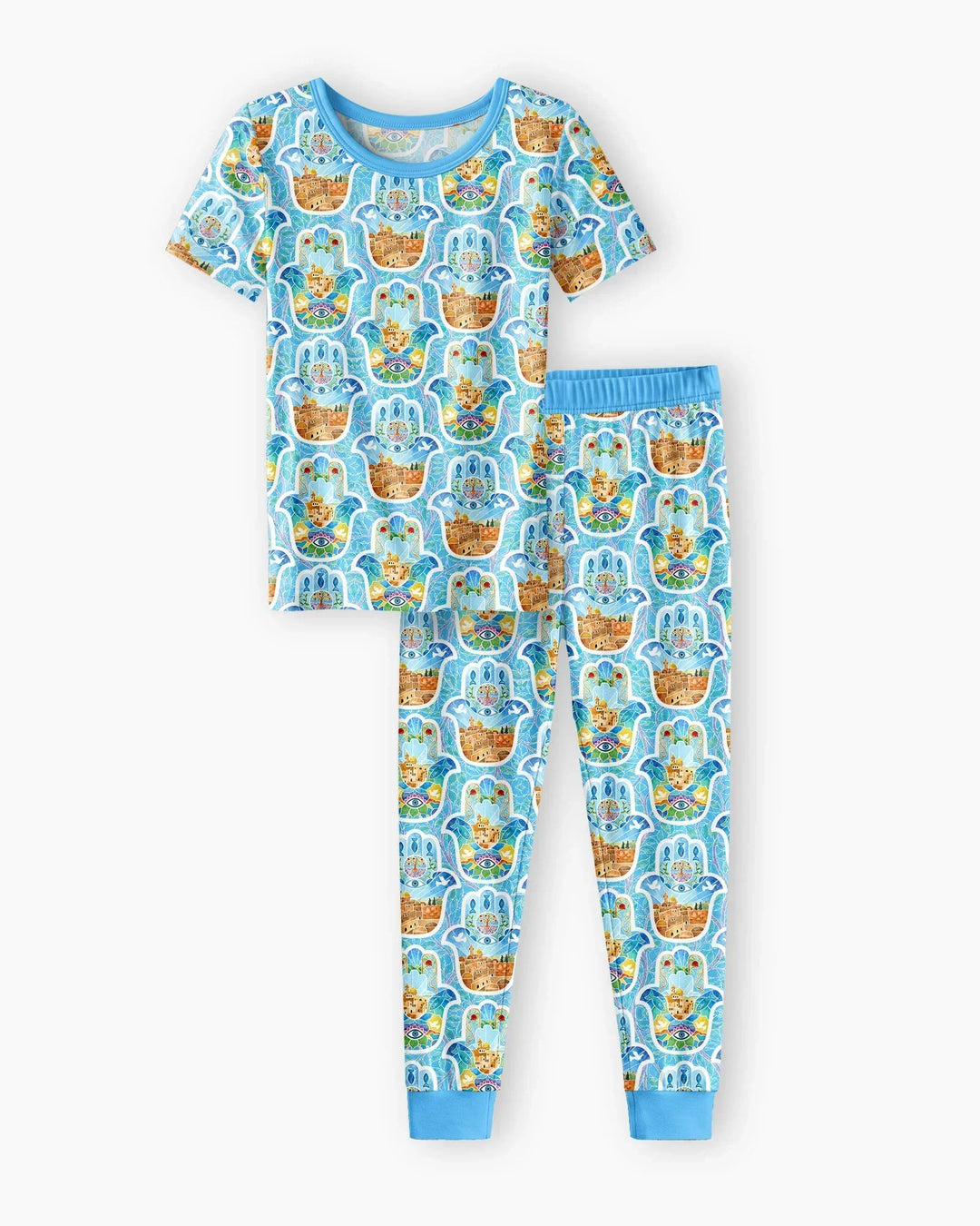 Zweiteiliges, kurzärmliges Pyjama-Set mit Marienkäfern