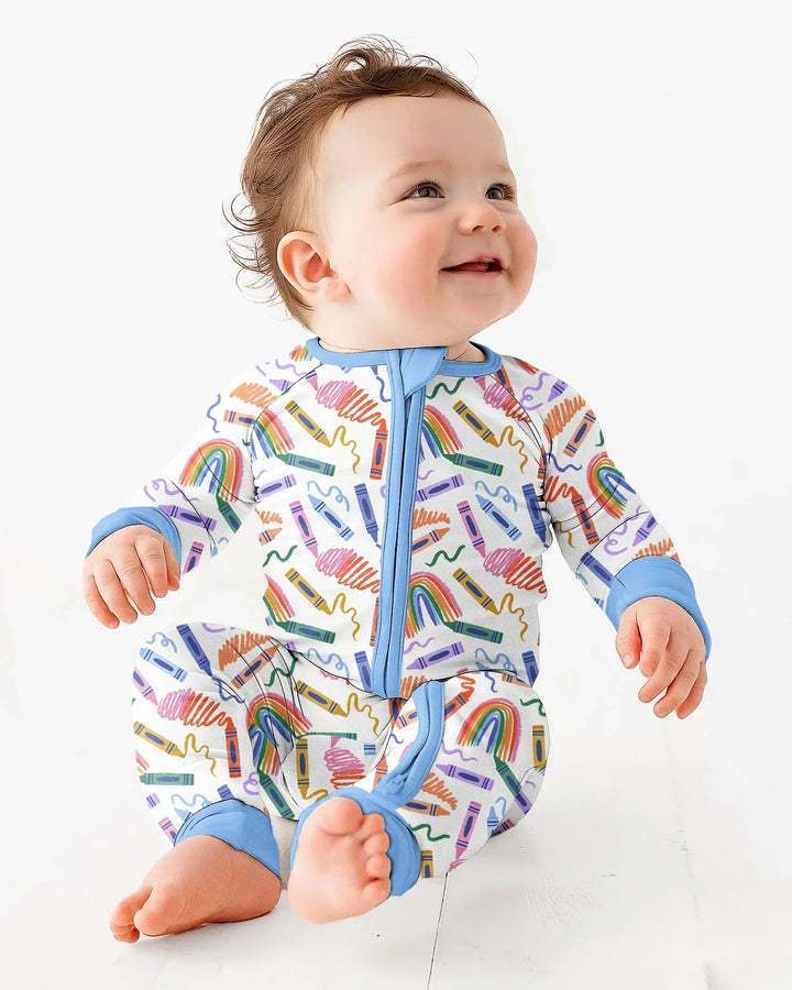 Gerippte Babykleidung mit individuellem Foto - Weich &amp; Skizzenhaft