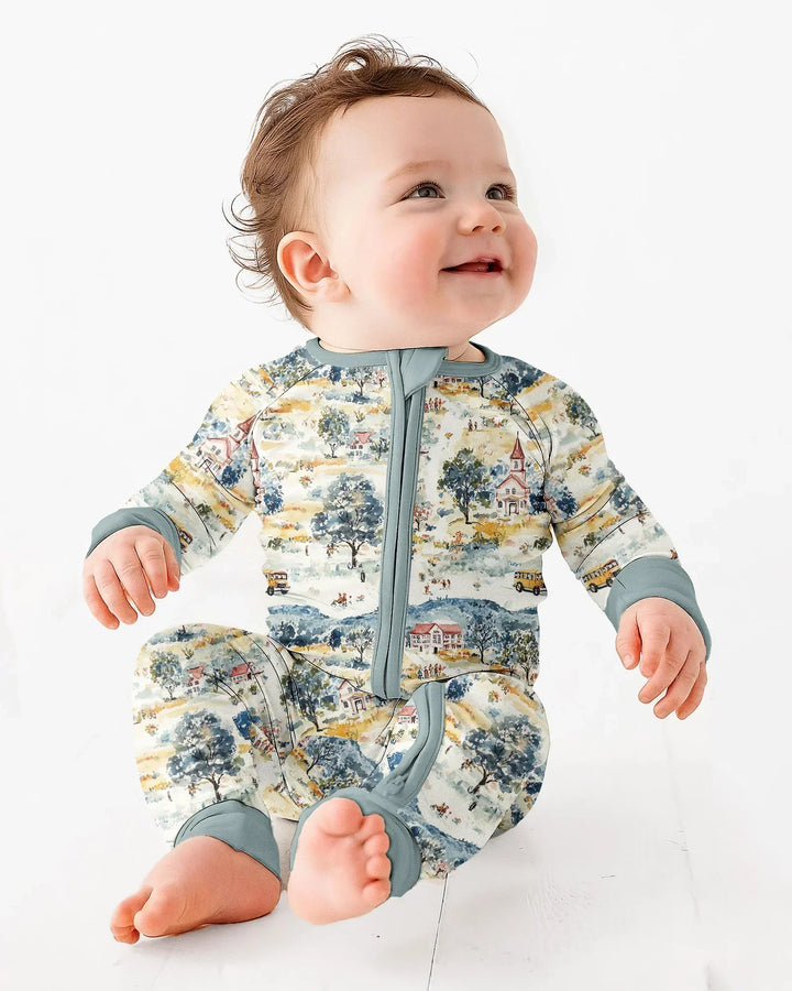 Gerippte Babykleidung mit individuellem Foto - Weich &amp; Skizzenhaft