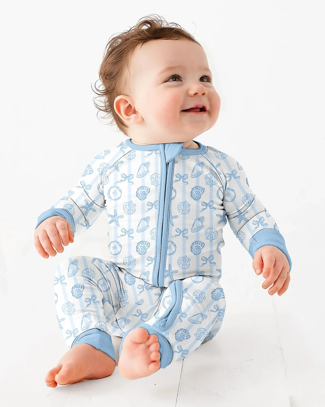 Gerippte Babykleidung mit individuellem Foto - Weich &amp; Skizzenhaft