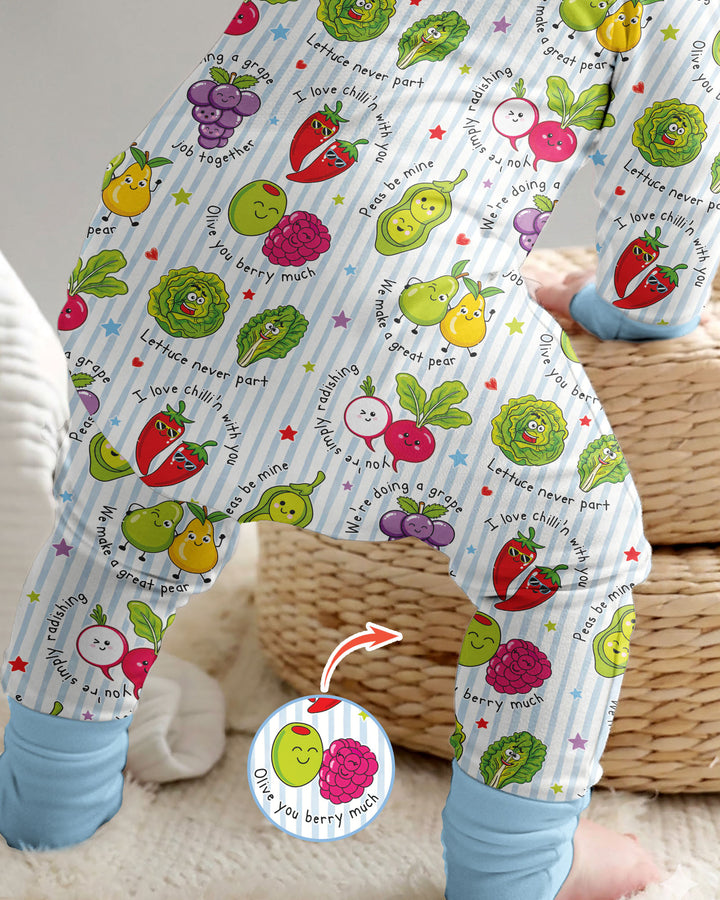 Fruits And Vegetables Love Puns Bamboo Convertible Zippy