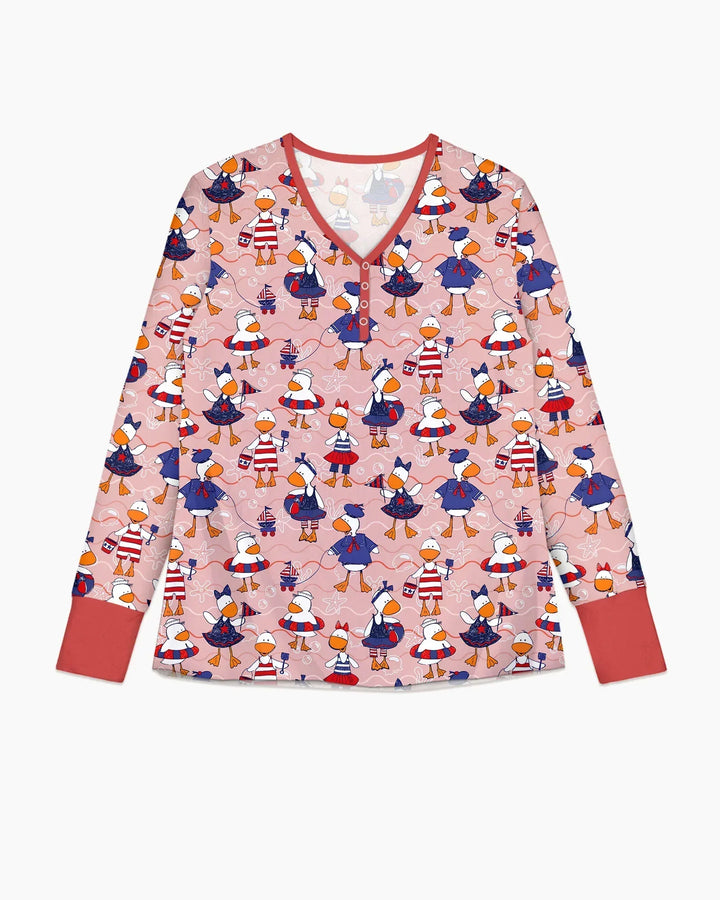 Freedom Floaties Family Matching Bamboo Women Pajama Set