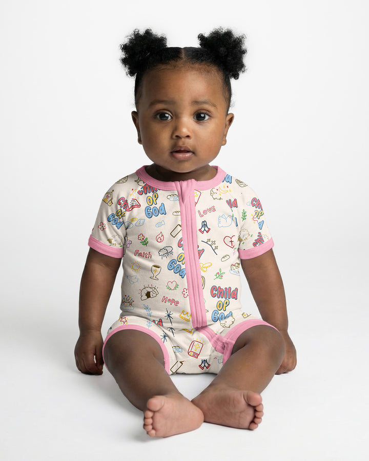 A Child Of God Family Matching Bamboo Shorty Zippy