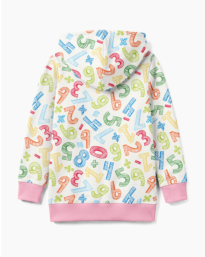 Math Doodles Bamboo Zip Hoodie