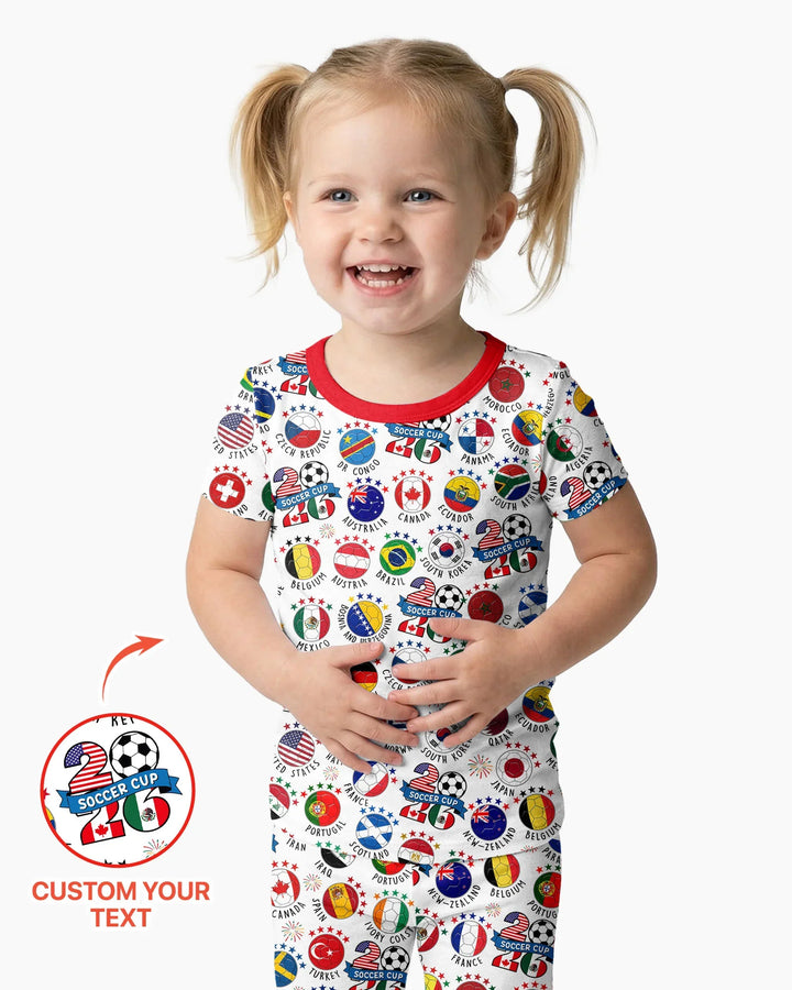 Zweiteiliges, kurzärmliges Pyjama-Set mit Marienkäfern