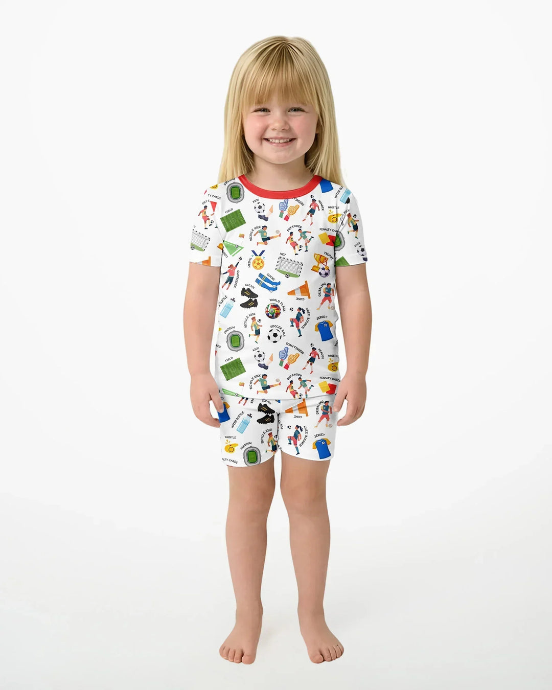 Schlafanzug-Set zweiteilig, kurze Ärmel, kurze Hose, Bambus